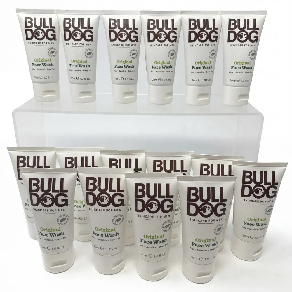 16X Bulldog Original Face Wash Aloe Camelina Green TeaMens Skincare, 1.0 oz Each